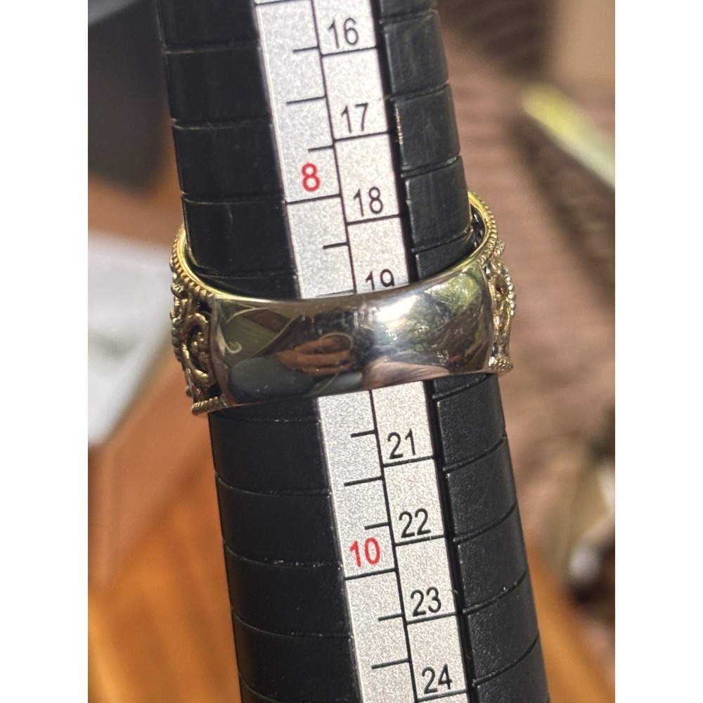 Gems En Vogue London Blue Topaz and Chrome Diopside Sterling Ring Size 9 - Picture 10 of 11